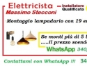 Elettricista per i tuoi lampadari su Roma 19 euro