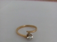 Anello oro giallo 18 carati 750 con diamante