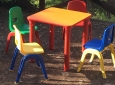 tavolo tutticolori + 4 sedie - nuovo