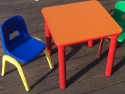 tavolo tuttocolori quadrato + 2 sedie