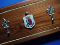 Portacalendari POLIZIA Porta CALENDARIO Squadra Mobile Stemma Araldico QUESTURA LEGNO MASSELLO