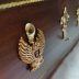 Portacalendari POLIZIA DI STATO Porta Calendario AQUILA Metallo QUESTURA Legno Massello P.S. 5