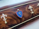 Portacalendari POLIZIA STRADALE Porta Calendario P.S. QUESTURA Metallo Legno Massello