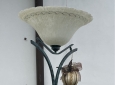 Piantana Lampada da terra in ferro battuto classica