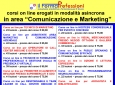 CORSI ON LINE IN AREA COMUNICAZIONE E MARKETING