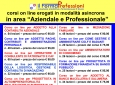 CORSI ON LINE IN AREA AZIENDALE E PROFESSIONALE