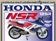 ADESIVI moto HONDA NSR -125R- anno 1989