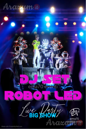 DJ SET ROBOT LED PIROTECNICO