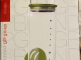 DISPENSER CEREALI PIERINO VERDE VETRO/METALLO