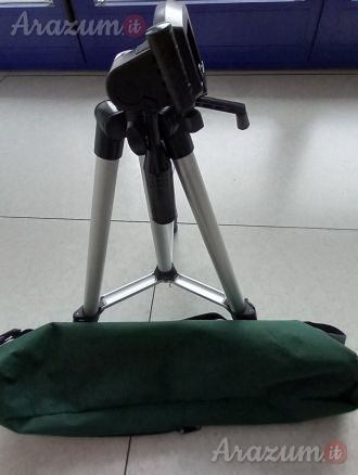 CAVALLETTO TREPPIEDE SL-2111  SUPPORTO FOTOCAMERE VIDEOCAMERE 125 CM