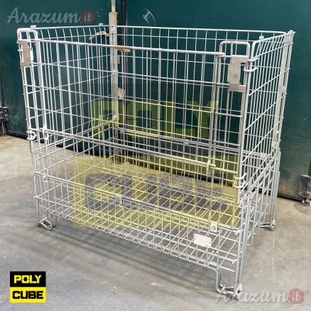 Ceste in filo metallico zincate usateCeste in filo metallico zincate usate