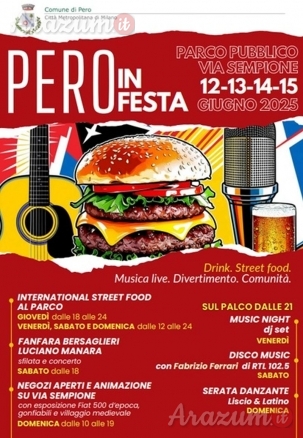 Pero in Festa: tre giorni di musica, cultura e spettacolo alle porte di Milano