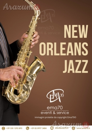NOTTE NEW ORLEANS SPETTACOLO JAZZ ITINERANTE PER LE VIE CITTADINE - PER EVENTI AZIENDALI - EVENTI PRIVATI - EVENTI PUBBLICI