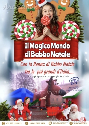 MAGICO MONDO DI BABBO NATALE - SFILATA E ANIMAZIONE SUI TRAMPOLI – ANIMARE E INCENTIVARE LO SHOPING NATALIZIO IN UN UNICO SPETTACOLO – EVENTI AZIENDALI - EVENTI PRIVATI -EVENTI PUBBLICI