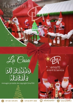 LA CASA DI BABBO NATALE - SFILATA E ANIMAZIONE SUI TRAMPOLI – ANIMARE E INCENTIVARE LO SHOPING NATALIZIO IN UN UNICO SPETTACOLO – EVENTI AZIENDALI - EVENTI PRIVATI -EVENTI PUBBLICI
