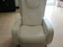 POLTRONA-RELAX-MASSAGG.-ELETTRICA IN PELLE+TRASP