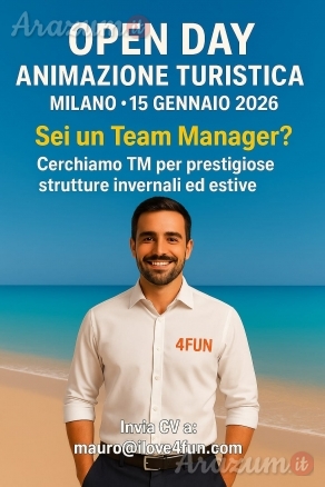 4FUN SELEZIONA CAPI ANIMAZIONE