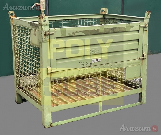 Ceste metalliche o cestoni industriali sovrapponibili usati