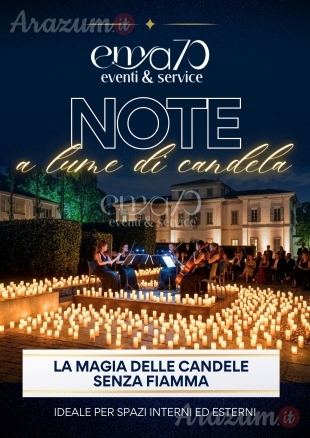 NOTE A LUME DI CANDELA - CONCERTO MUSICA LIVE – ATMOSFERA ROMANTICA - PER EVENTI AZIENDALI - EVENTI PRIVATI - EVENTI PUBBLICI