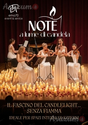 NOTE A LUME DI CANDELA - CONCERTO MUSICA LIVE – ATMOSFERA ROMANTICA - PER EVENTI AZIENDALI - EVENTI PRIVATI - EVENTI PUBBLICI