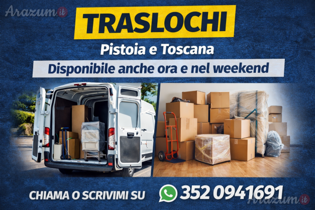 TRASLOCHI E SGOMBERI VELOCI  Eseguo traslochi e sgomberi con serietà e velocità.
