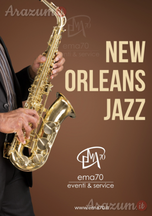 NOTTE NEW ORLEANS SPETTACOLO JAZZ ITINERANTE PER LE VIE CITTADINE - PER EVENTI AZIENDALI - EVENTI PRIVATI - EVENTI PUBBLICI