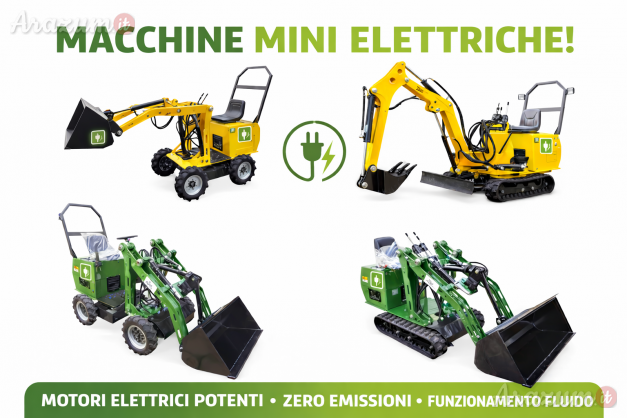 Caricatore Elettrico E Escavatore Elettrico NUOVI 2026 | Direttamente dal Produttore JSB MINI