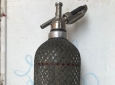 Bottiglia Vetro Ret Acciaio Seltz d’Epoca