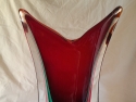 Vaso in vetro di Murano attribuito a Flavio Poli Italia anni '50.