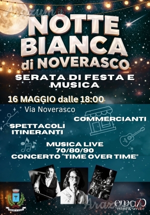 NOTTE BIANCA DI NOVERASCO sabato 16 maggio 2026 Opera (MI)
