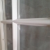 Porta con vetri doppia in legno laccata bianco opaco 4