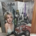 Paravento Separè divisorio Marilyn Monroe in 4 pannelli richiudibile 3
