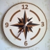 Orologio da parete decorativo con design a forma di rosa dei venti. 2