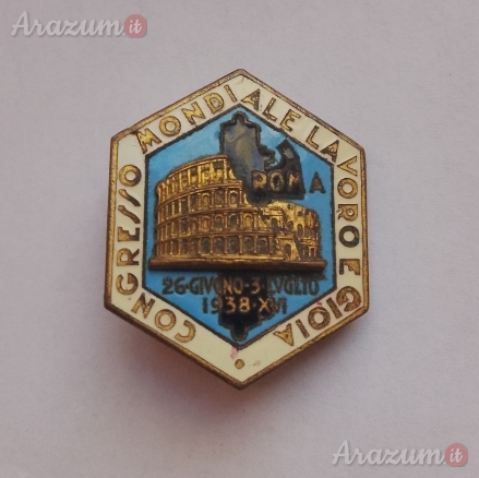 Spilla commemorativa d'epoca