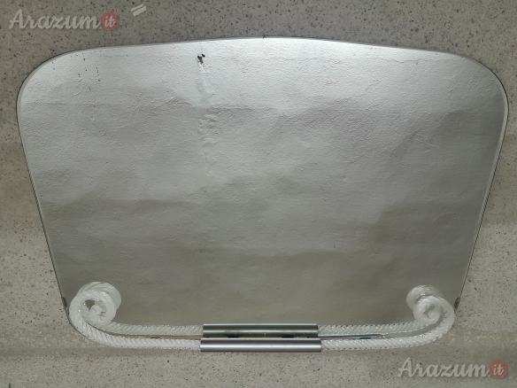 Specchio di Murano Antico Vintage di forma Trapezoidale e curva