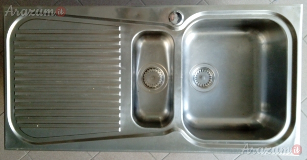 Lavello in acciaio inox a doppia vasca Jollynox