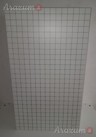 Pensile o base o Mobiletto in Laminato con disegno a quadretti frontale Verde.