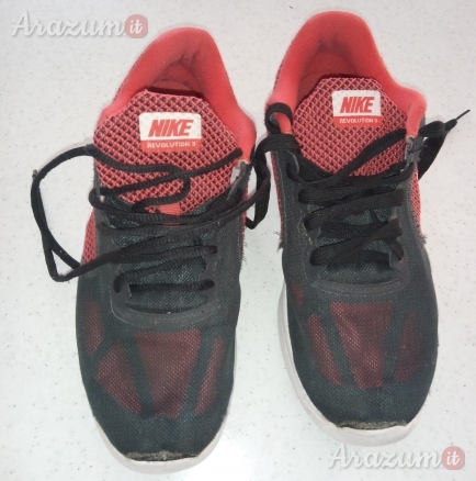 Scarpe da ginnastica Nike Revolution 3 N. 42 Nere e Rosse unisex