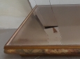 Mensola con piano in Specchio Bronzato