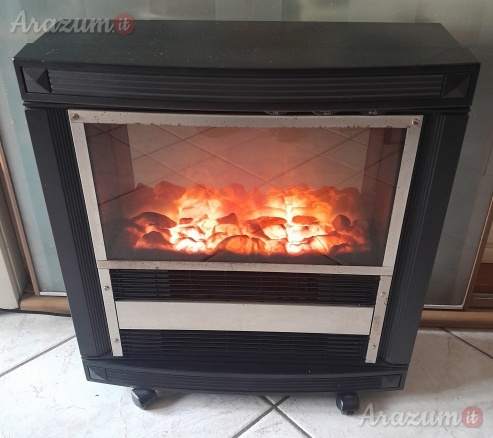 Stufa Caminetto Elettrico Portatile con ruote