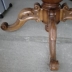 Tavolo Rotondo Allungabile in Legno di Noce 4