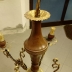 Lampadario 5 Luci bracci in Ottone e legno in perfetto stato 4