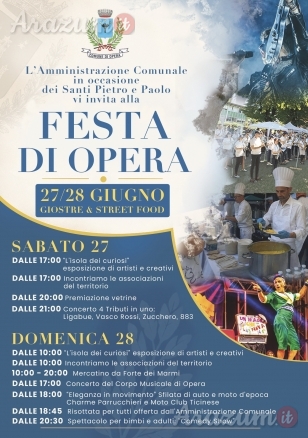 FESTA DI OPERA - 27 e 28 giugno 2026