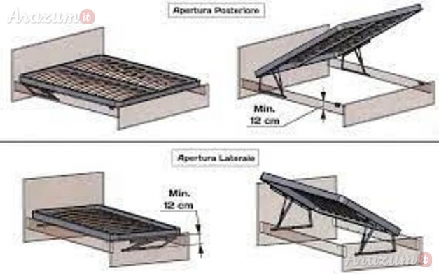Sollevamento Letto kit completi di tutto facile installazione
