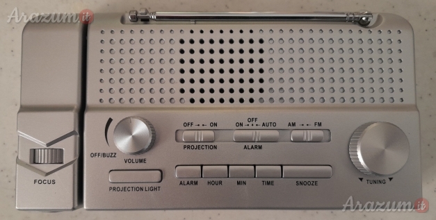 Radiosveglia analogica con proiettore della Silvercrest NUOVA