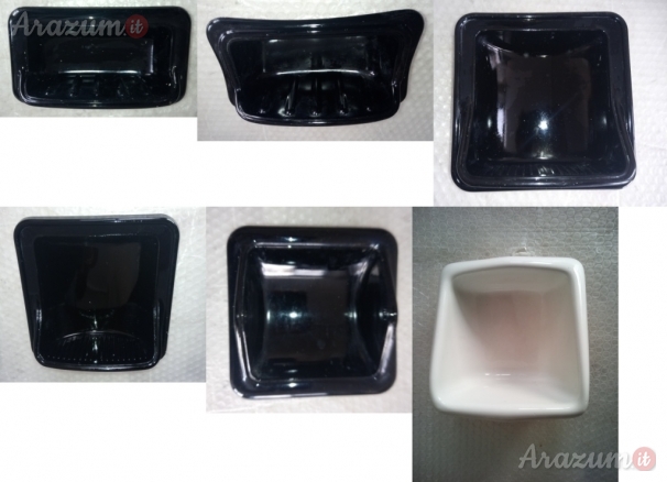 Portasapone da incasso vari in ceramica venduti sfusi,