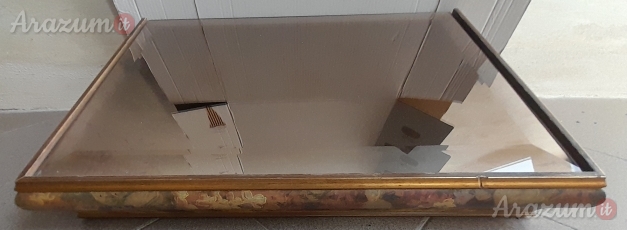 Mensola con piano in Specchio Bronzato