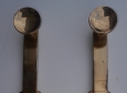 Paletto Catenaccio fermaporta saliscendi gancio porta in Ottone Lucido 20 cm