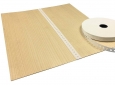 Nastro Carta preincollato forato per impiallacciatura da 1,5 cm.lunghezza bobbina 200 ml.