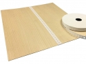 Nastro Carta preincollato forato per impiallacciatura da 1,5 cm.lunghezza bobbina 200 ml.